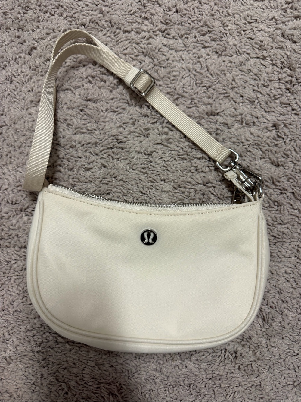 lululemon athletica Cream Crossbody Shoulder Bag